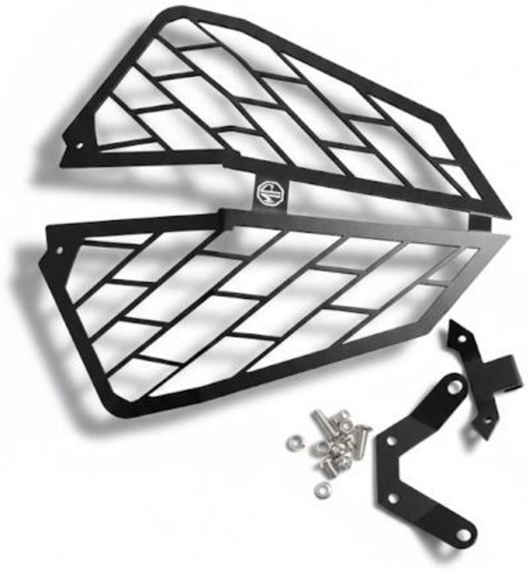 MOTO PLANET MPD-DUKE 390 Adventure Headlight Grill Anti-Rust Steel Protection Guard Bike Headlight Grill(Black)
