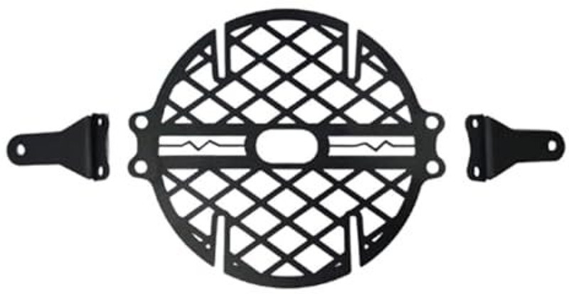 AAMBEtraders Metal Head Light Grill Front Guard Shield for XSR 155 Headlight grill Bike Bike Headlight Grill(Black)