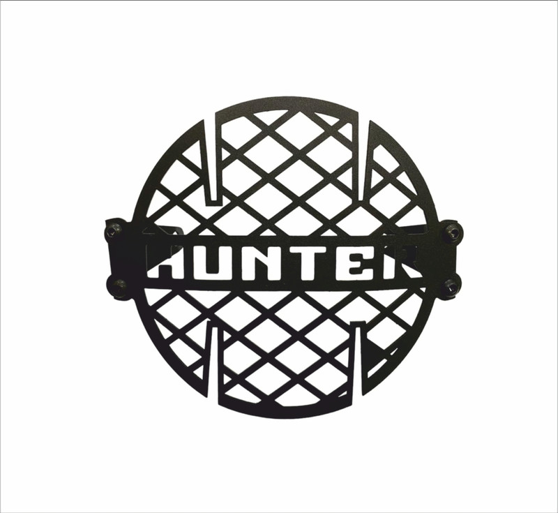 B.K Accessories Bike Head Light Grill Jali Heavy Duty Metal Black Compatible for RE Hunter Model Bike Headlight Grill(Black)