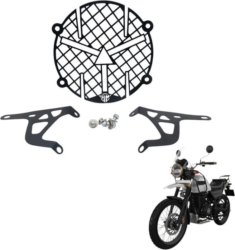 HIMOTORS RE Himalayan BS6 Bike Headlight Grill(Black)