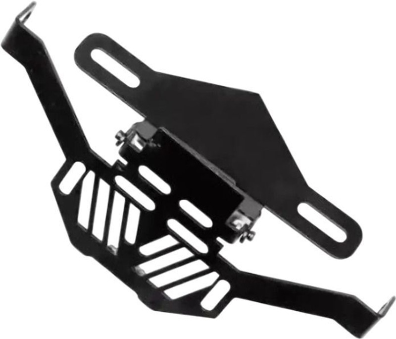 IMAD TRADING Magnetic Foldable Tail Tidy Number Plate Holder for Universal for All Bike Bike Headlight Grill(Black)
