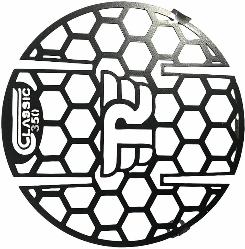 SGTB Headlight Grill for Royal Enfield Classic 350 Be Reborn Next Gen Matt Black Bike Headlight Grill(Black)