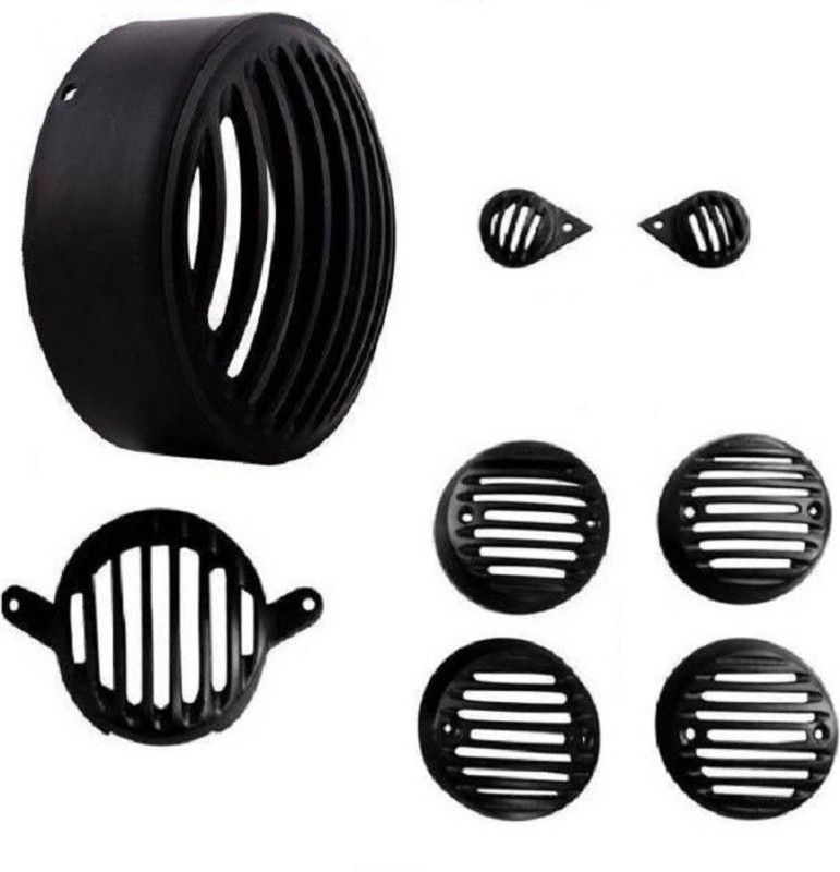 meenu arts GRIL011 Bike Headlight Grill(Black)