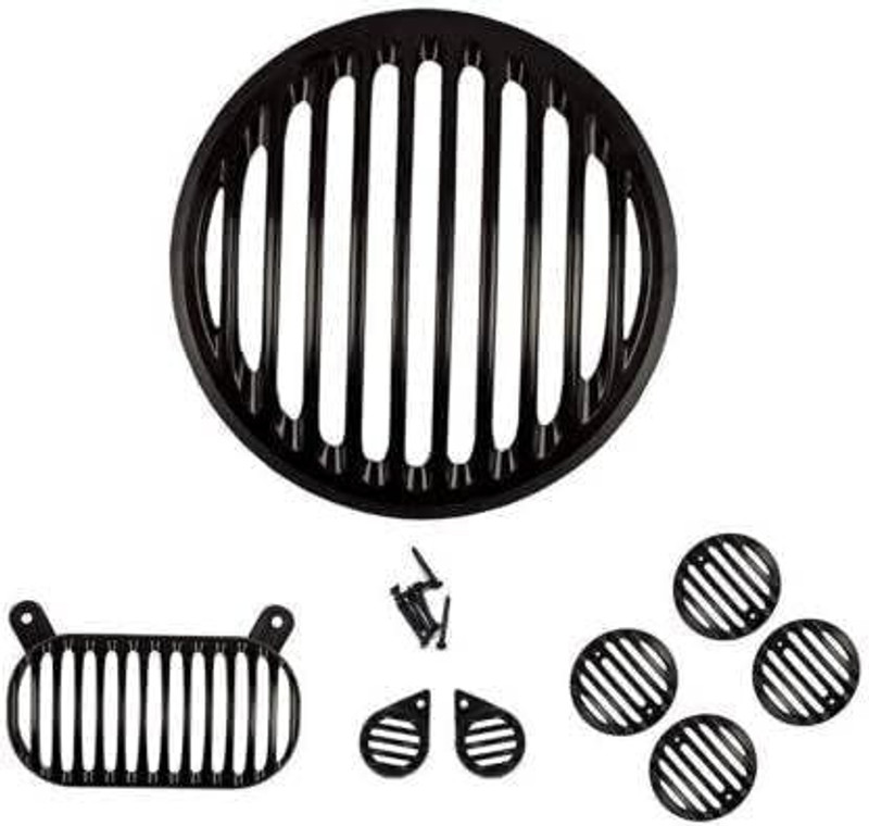 Sunriders Electra Bullet Complete Grill set (Plastic) Bike Headlight Grill(Black)