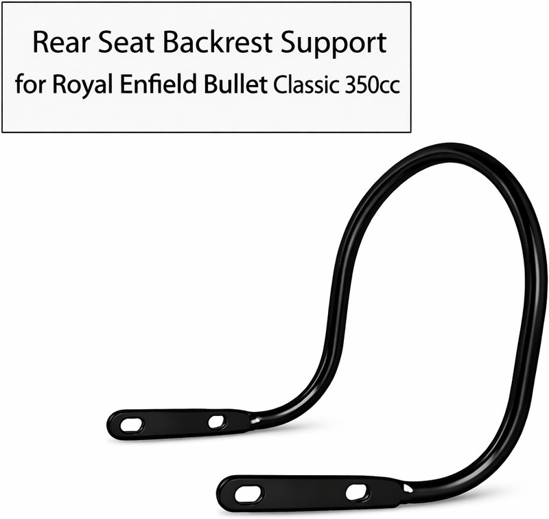 MEYOU Classic Electra Standard Passenger Backrest Bike for Ro-yal En-field 350cc Bike Headlight Grill(Black)