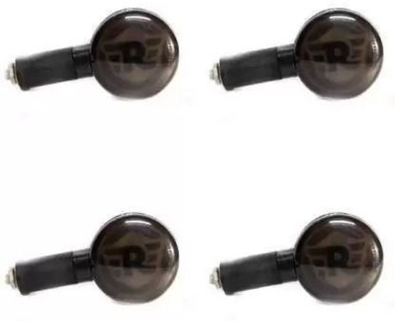 aqrin R Indicator Light for BULLET, REBORN 350, Classic ( BS4 + BS6 ) Bike Headlight Grill(Black)