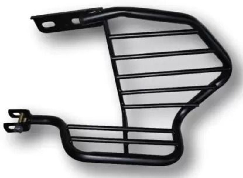 aqramax UNICORN SAREE GUARD/SIDE GUARD WITH FOOTRESS Bike Headlight Grill(Black)