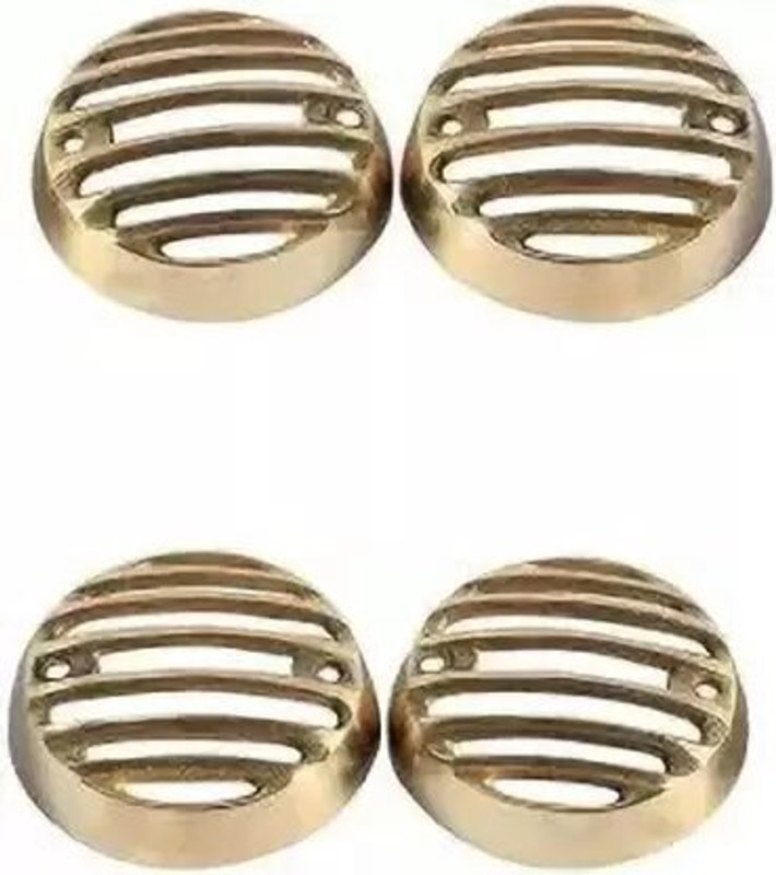 Golden Fox HIGH QUALITY BRASS BULLET INDICATGOR GRILL FOR BIKE Bike Headlight Grill(Gold)