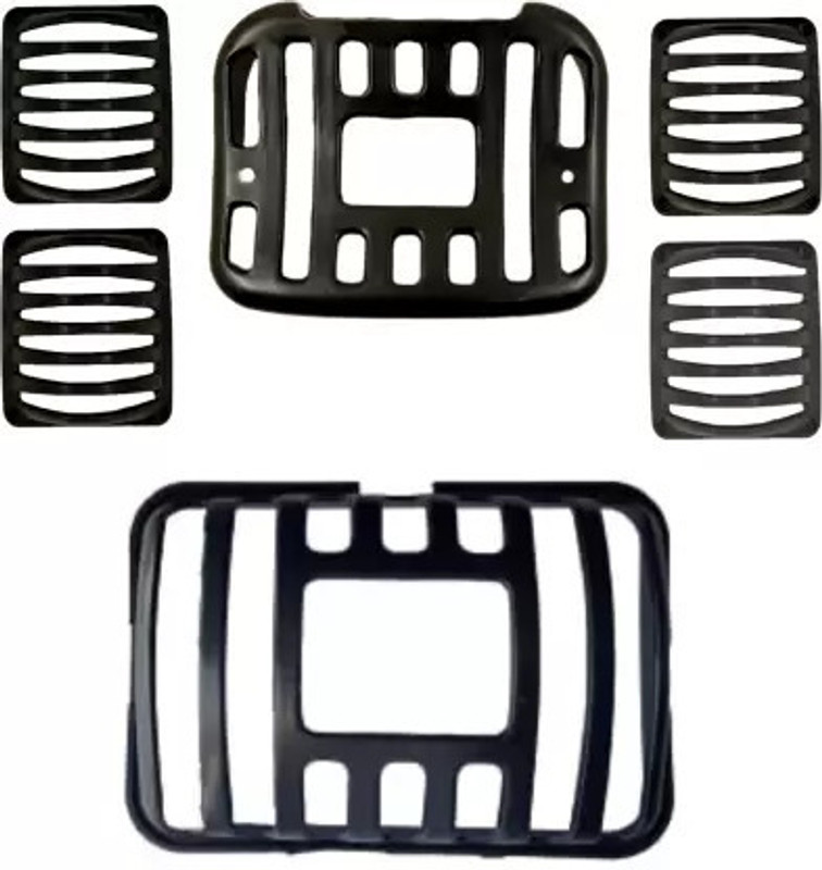 VPRS Hero Splendor Plus & Pro PVC Plastic Indicator (Set Of 6)Bike Headlight Grill Bike Headlight Grill(Black)