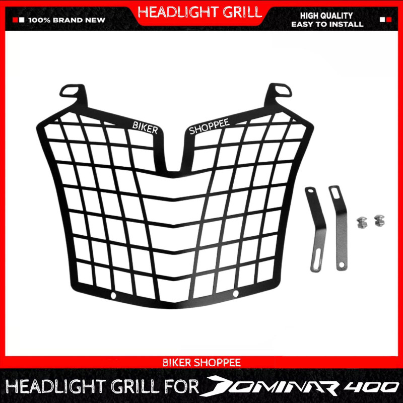BIKER SHOPPEE BAJAJ DOMINAR 250/400 VENATOR HEADLIGHT GRILL (BLACK) Bike Headlight Grill(Black)