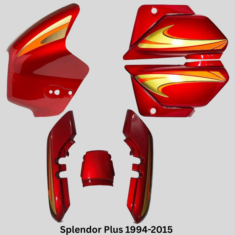 SP Shree Premium Splendor Plus Red For 1994-2015 Models Bike Headlight Visor