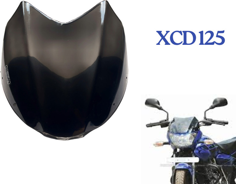 ALPHABET XCD 125 Bike Windshield | Unbreakable Visor Glass | Premium Quality Bike Headlight Visor