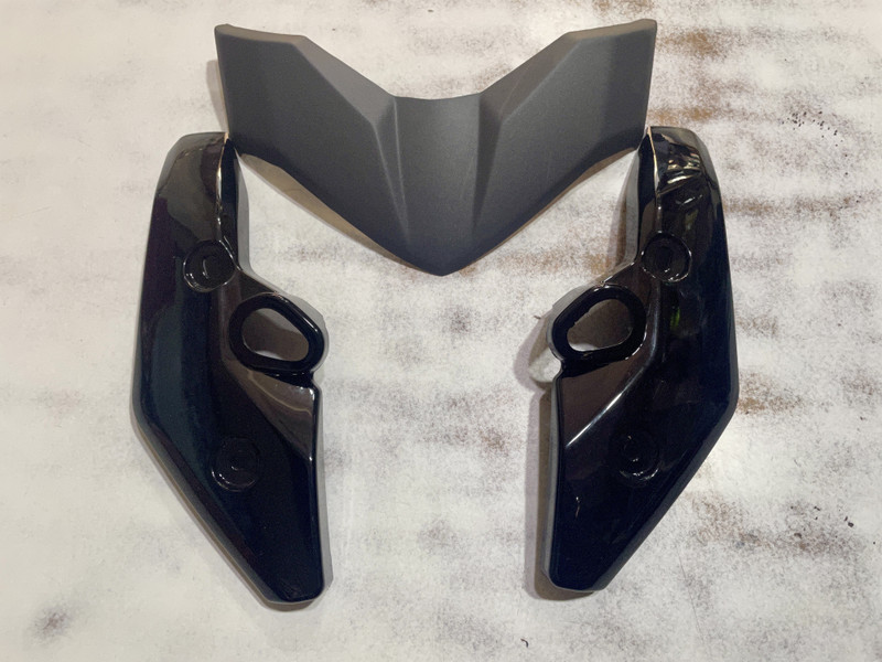 A.A.I FZ Version 1 V1 Black Bike Headlight Visor