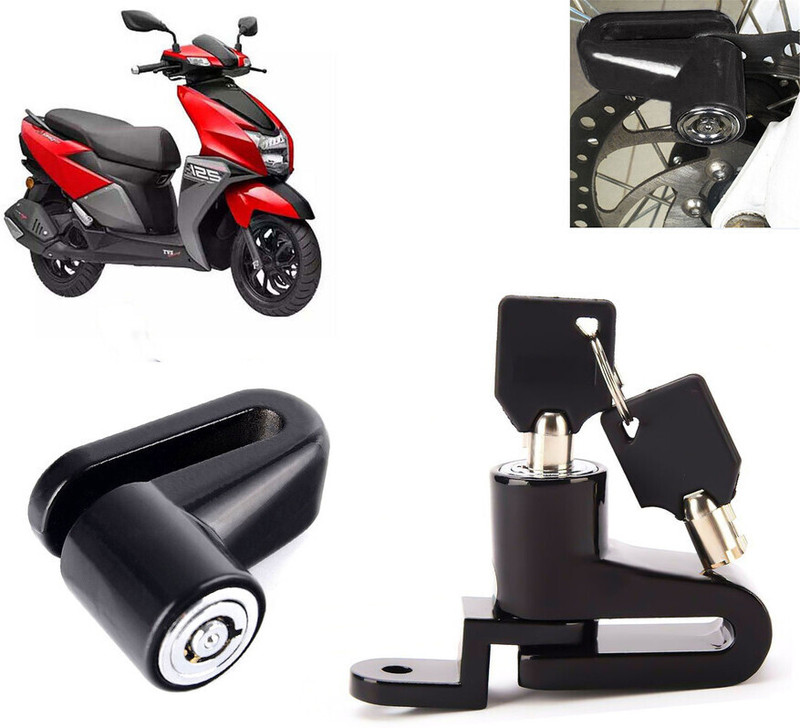 AUTO PEARL Anti Theft Heavy Duty Security Disc Lock for NTORQ Dsic Lock_677 Disc Lock(Black)
