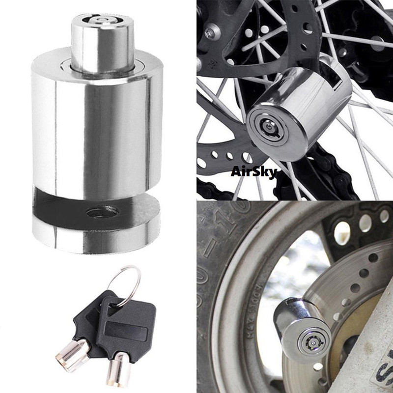 AIRSKY Bicycle Supplies Waterproof Wheel Disc-Brake Locking Bike Lock Disc Brake Lock Disc Lock(Steel)