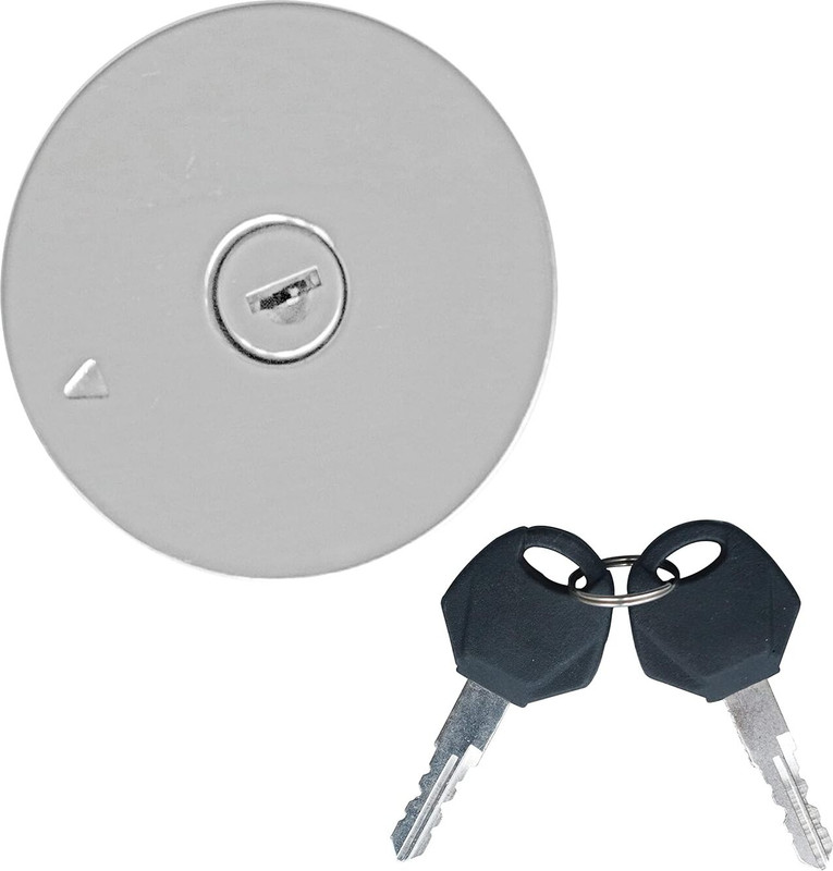 Vtrust Petrol Tank Lock Set Compatible for Yamaha FZ, FAZER Key Switch Lock(Silver)
