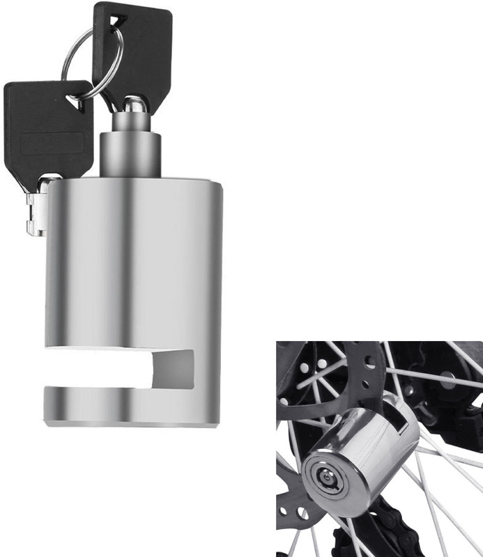 AMIRIDE Heavy Stainless Steel Disc Break Security Lock Disc Lock AM_001_Heavy Duty Disc Brake Lock Stainless Steel Disc Lock(Black)