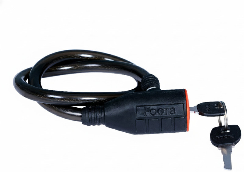 Foora CL-03 Black Helmet Locks Cable Lock(Black)