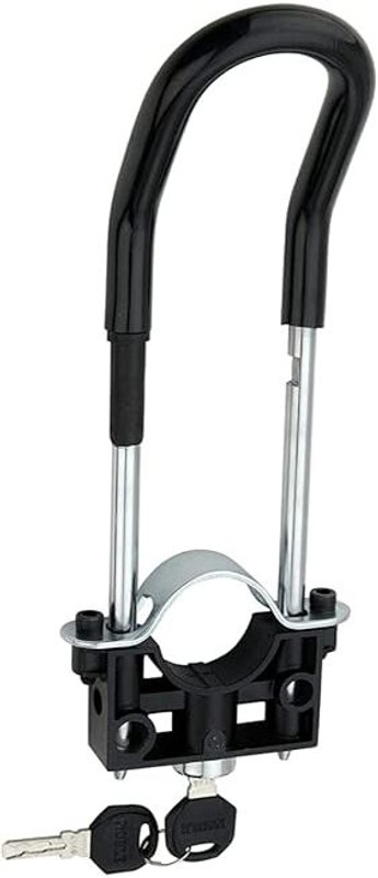 Qnjl All Bikes Front Wheel Lock Universal Bike Front Wheel Lock with Keys Wheel Lock(Black)