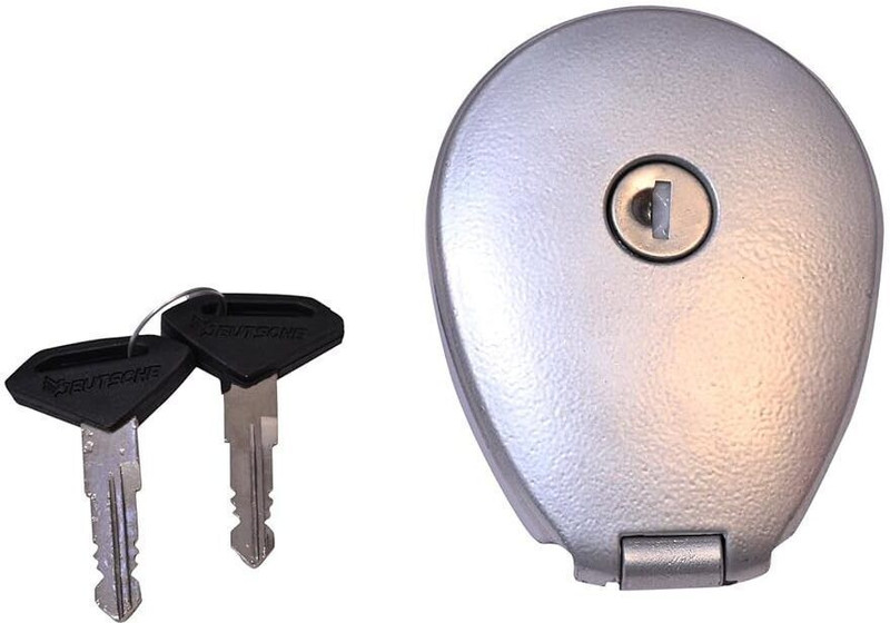 Vtrust Petrol Tank Lock Set, Compatible Avenger Series 150, 160, 180, 200, 220 Street Key Switch Lock(Black, Silver)