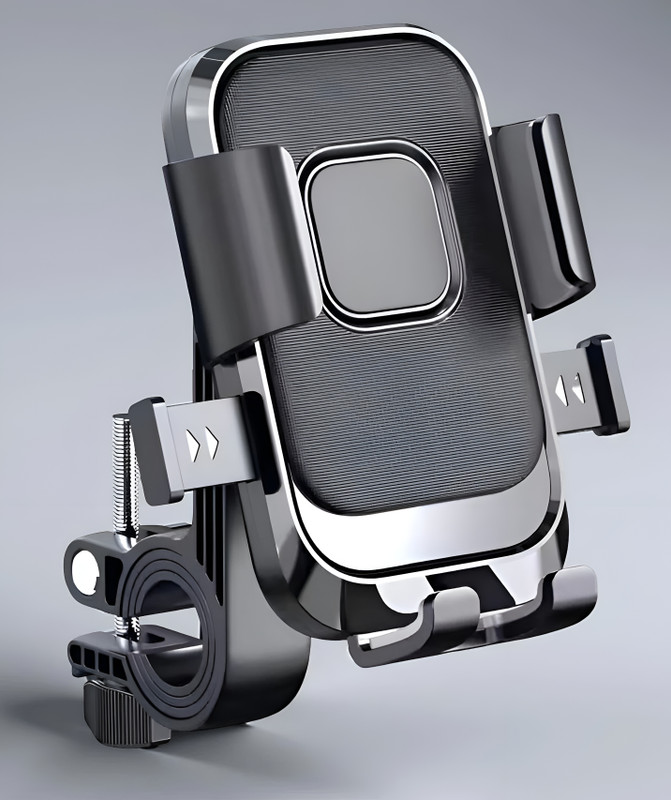 TRUWEL XY088 2026 Upgraded Smartphone Bike Holder Anti-Shake Grip & 360° Rotation Bike Mobile Holder(Black)