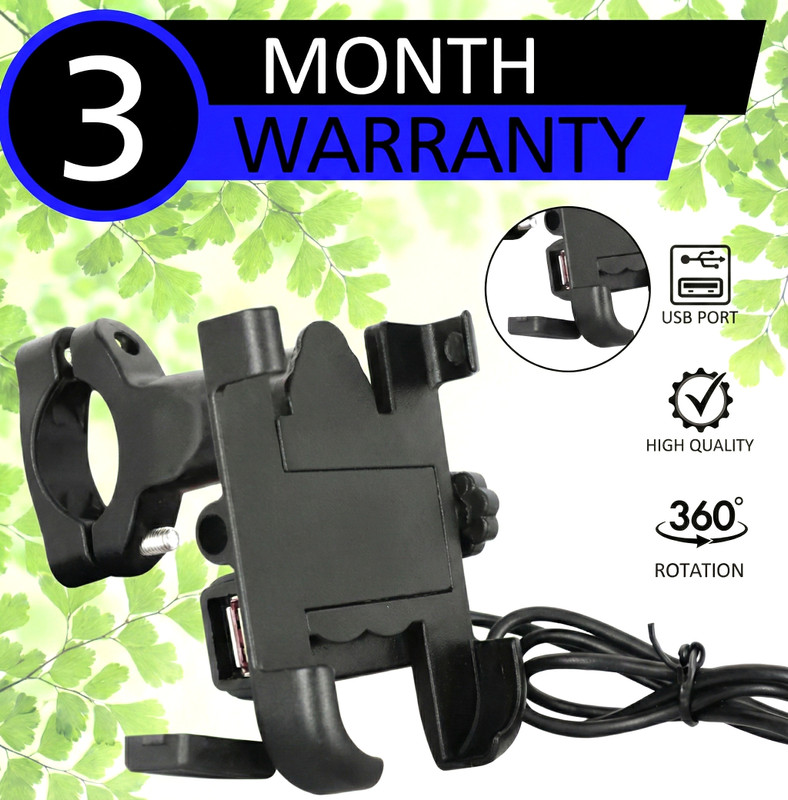 Pomeroy Universal Bike Holder Metal Body 360 Degree Rotating Handlebar Body Cradle Stand Bike Mobile Holder(Black)