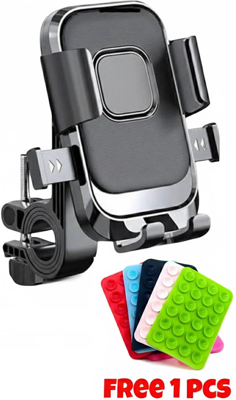 X9X 360° Waterproof Bike Mobile Holder XY-088 For All Smartphone With Phone Suction Bike Mobile Holder(Black)