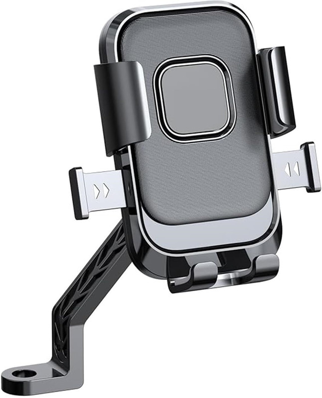 FwellT Universal Motorcycle/Scooty Phone Mount, 360° Rotating Mobile Holder Bike Mobile Holder(Black)