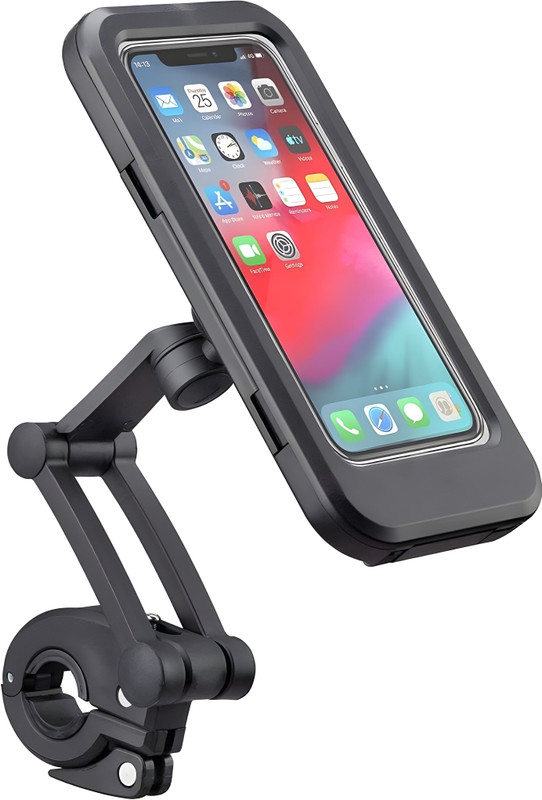 Jinila 360° Rotation Waterproof Bike Phone Mount Holder Bicycle Cell Phone Stand Bike Mobile Holder(Black)