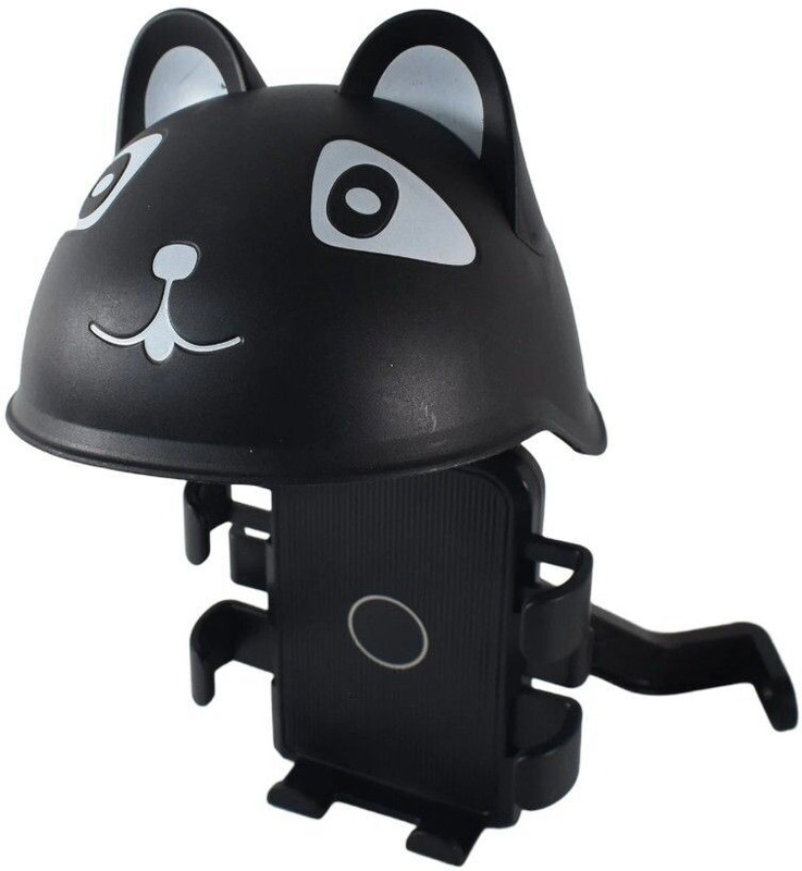 Bright Cove Bike Mobile Holder With Sun Visor and Rain Roof Bike Mobile Holder(Black)