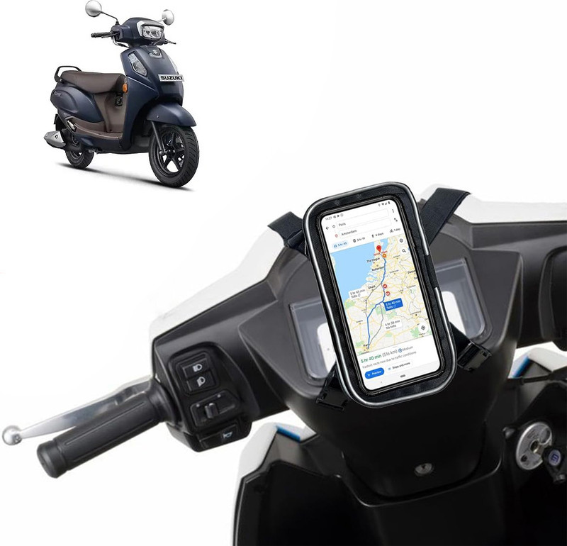 GOSHIV-car and bike accessories Scooter/Scooty Mobile Holder for Access 125 Bike Mobile Holder(Black)