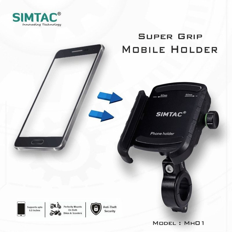 SIMTAC MH01 Bike Mobile Holder(Black)