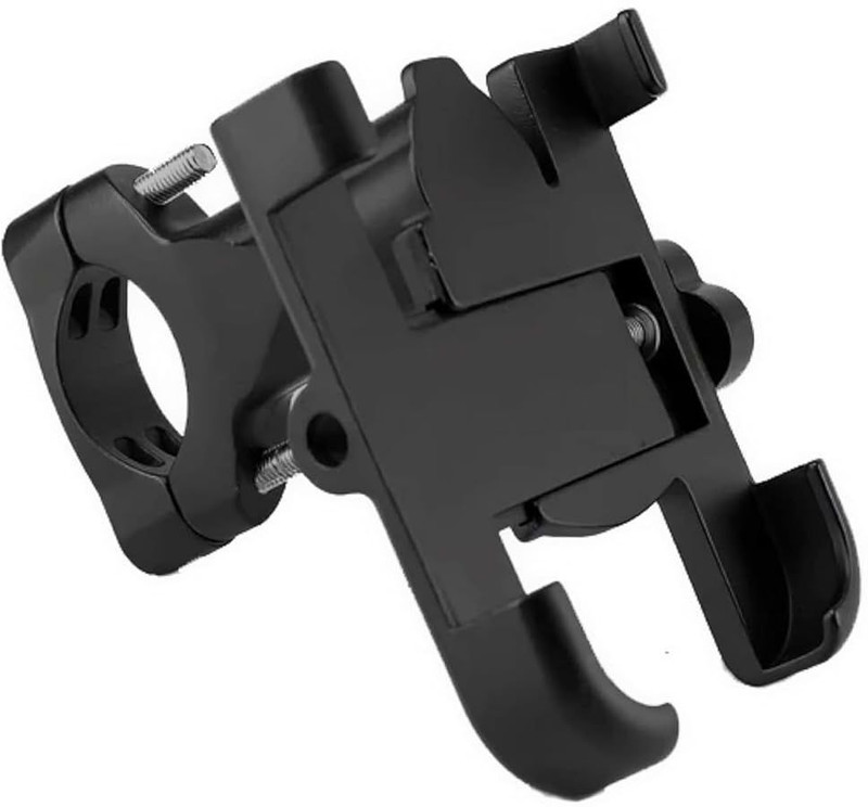 PriAn Auto Universal Bike Mount Holder C1 Metal Body 360 Degree Bike Mobile Holder(Black)