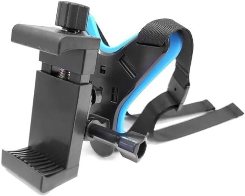 Jaaro Helmet Chin Strap Mount with Mobile Clip & Screw Easy Travel & Tourisms Bike Mobile Holder(Blue)