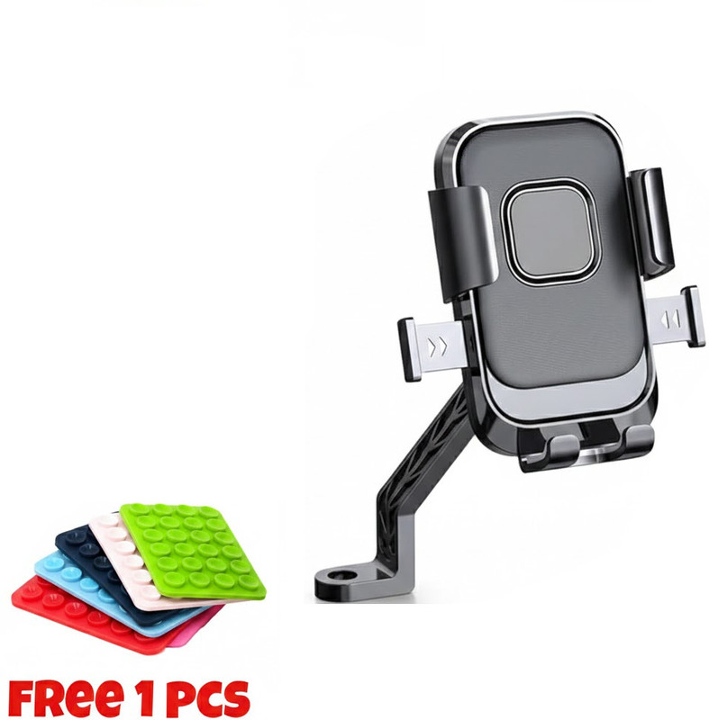 X9X Pro Bike/Scooty Mobile Holder 360° Rotation LockClamp (Free 1 Pcs Phone Suction) Bike Mobile Holder(Grey)