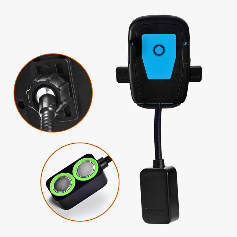 Wiselife Strong Magnetic Phone Holder for Metal Surfaces ideal for Sewing Machines & Bike Mobile Holder(Black)