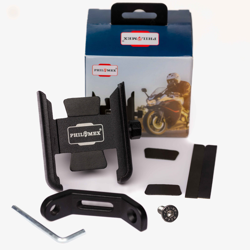 PHILOMEX SOUND PROOF BIKE/SCOOTER MOBILE HOLDER - BLACK Bike Mobile Holder(Black)