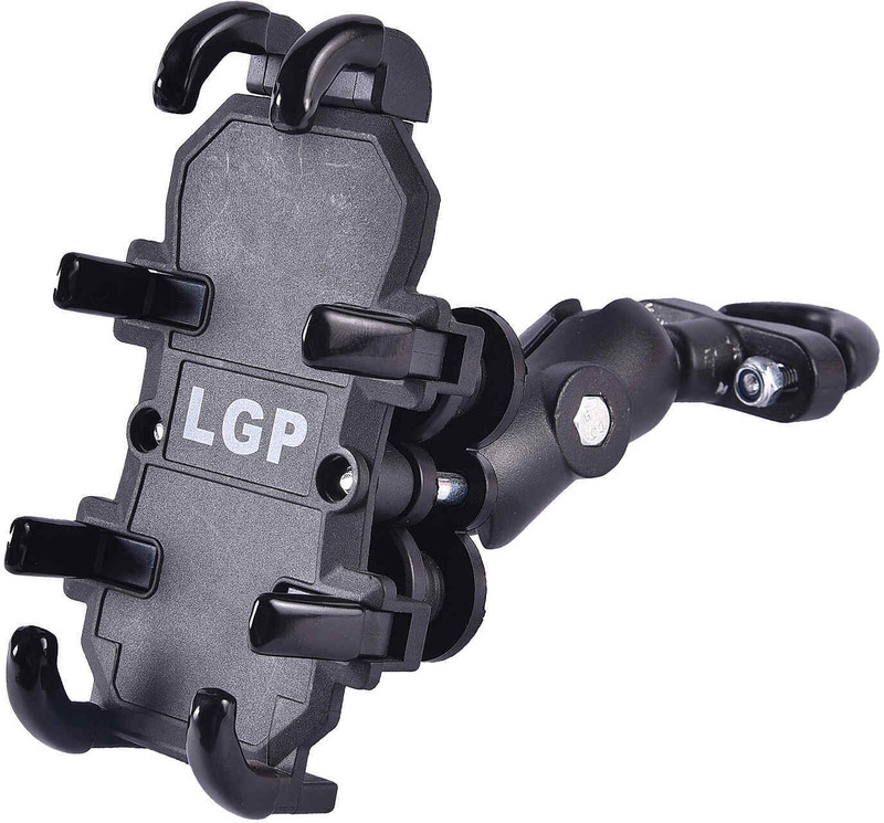 LGP LUNKAR GENUINE PARTS LGP MOBILE HOLDER 1311-HANDLE FITTING Bike Mobile Holder(Black)