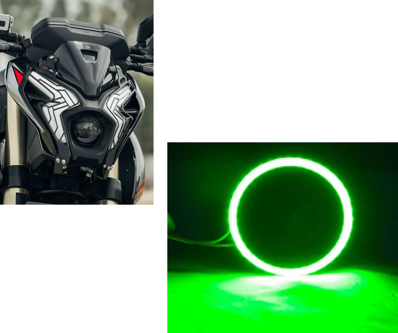 VermsBikers Pulsar NS400 Ring Light Projector lens Led Light Green 1pc Projector Lens