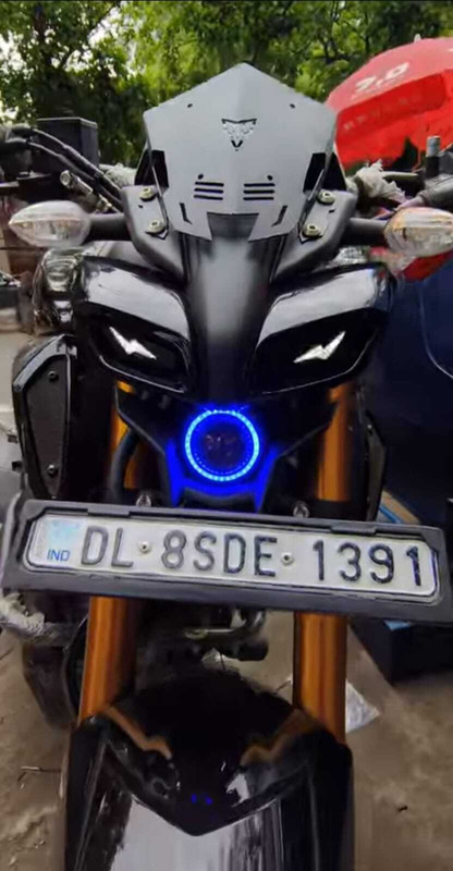 VermsBikers Pulsar n160/n250 angle ring light 70mm single pc blue Projector Lens