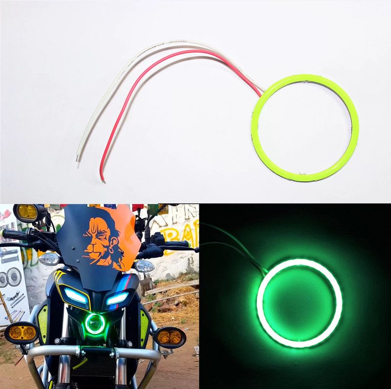 acube mart MT 15 Angel ring light 60mm green single pc with Heavy Grab Rail For MT 15 blue Projector Lens