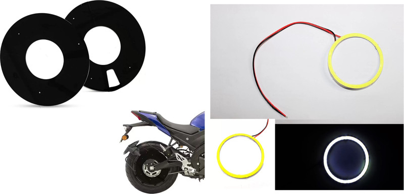 acube mart ring 70mm light 1pc white with WHEEL DISC cover for 17inch wheel, led Projector Lens