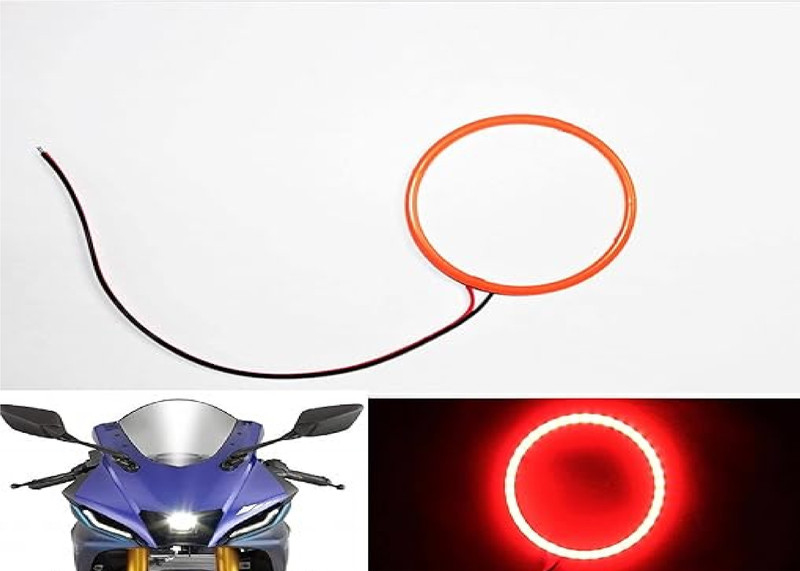 DheVan R15V4 Angel Eye 60mm Red Bike Led ring light Universal For Bike Projector Lens