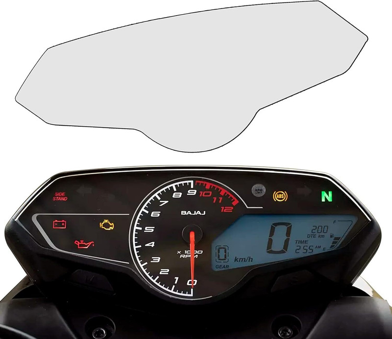 VermsBikers bajaj pulsar n160/250 angle ring light 70mm 1pc red with Pulsar Screen Guard 1pc Projector Lens