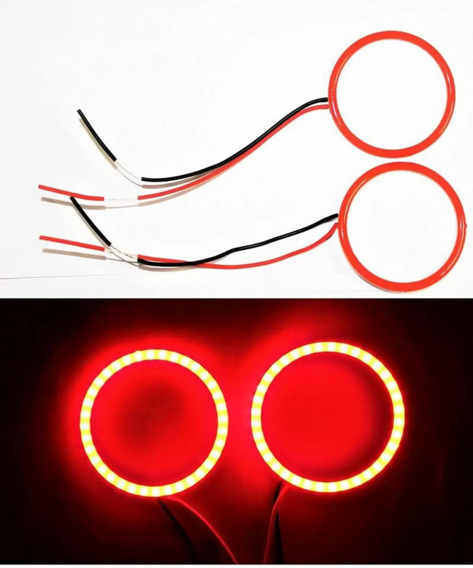ENEMYT EN KTM RC 125/200/390 Angel Eyes Ring Light for Headlight (RED) Projector Lens