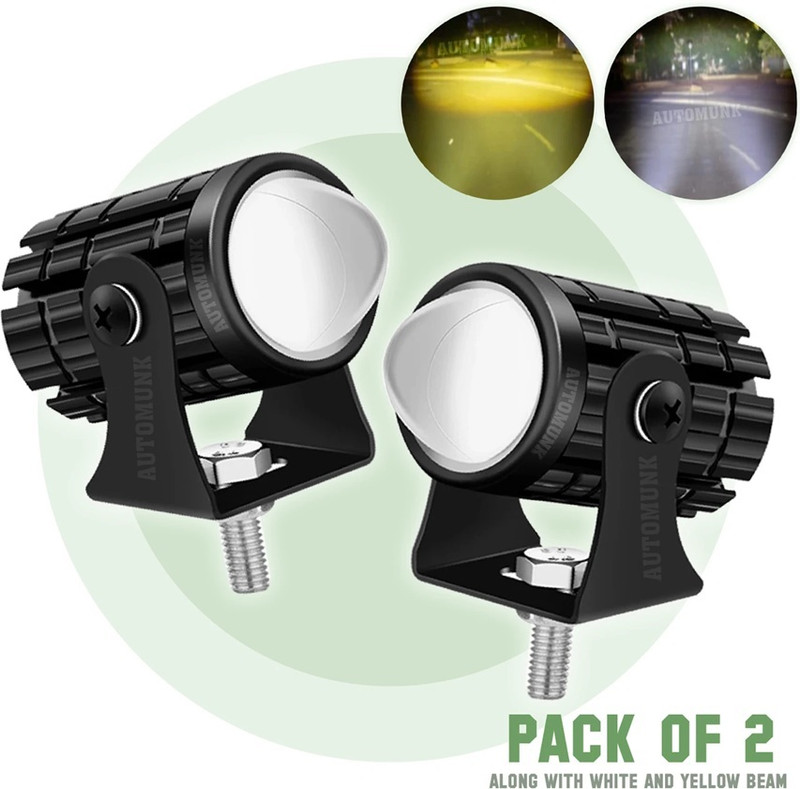 NAKODA 3 LED K1 MINI DRIVE FOG LIGHT Fog Lamp Car, Motorbike LED Projector Lens
