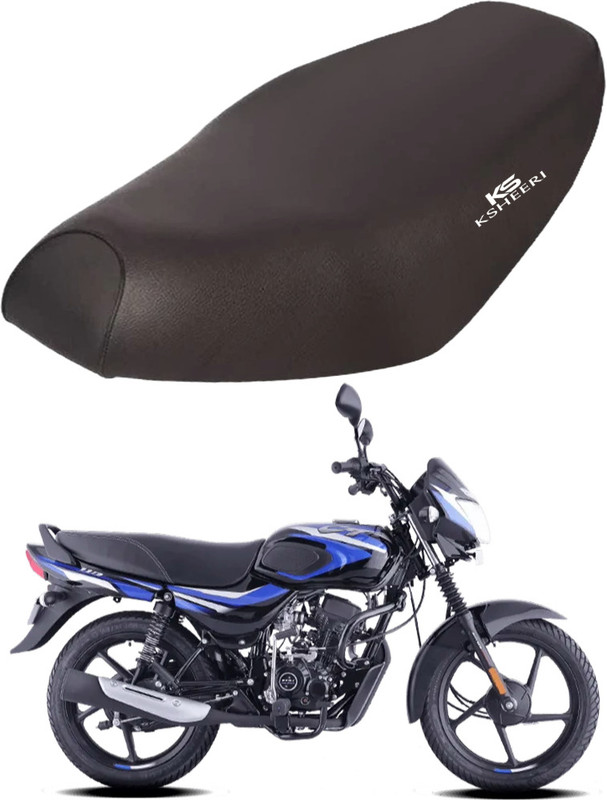 KSHEERI CT 100, 110 Seat Cover Protect from Bike seat, PU Leather Waterproof Cover Single Bike Seat Cover For Bajaj CT 100