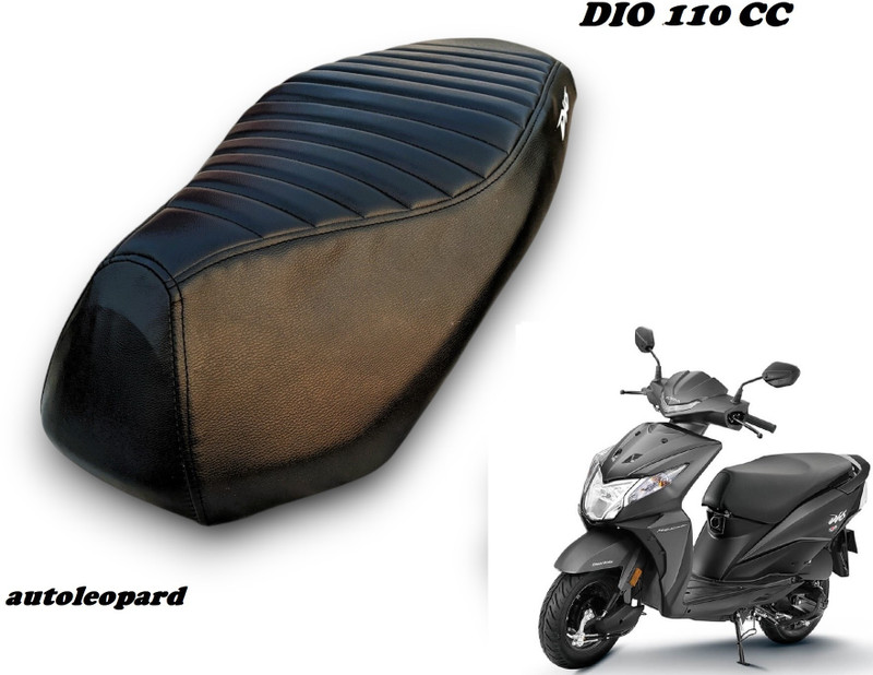 AUTOLEOPARD DIO 110 CC BLACK SCOOTY SEAT COVER Single Bike Seat Cover For Honda Dio