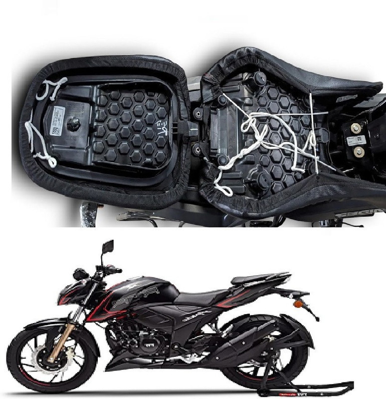 carbox New4-[ TVS Apache RTR 200 ] BIKE/SCOOTY/MOTORCYCLE SPLIT SEAT COVER-DC006 Split Bike Seat Cover For TVS Apache