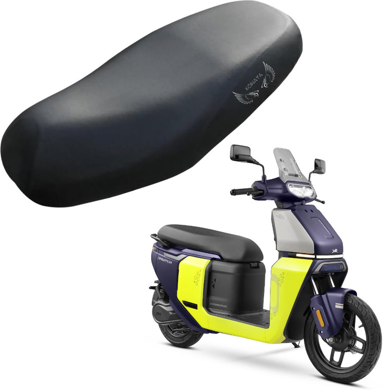 KONAYA Orbiter Seat Cover Protect from Rust and Dust, PU Leather Waterproof Single Bike Seat Cover For TVS NA